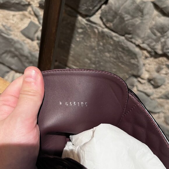 Chanel Glossy Black Pearl Chain CC Embellished Combat Boots - Picture 12 of 14